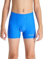 [DEVOROPA] Youth Boys Swim Shorts Square Leg Swimsuit Nylon Swimming Boxer Brief UPF 50+