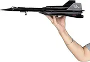 Mahfisj 1/72 Scale SR-71 Blackbird Model - 17.9 Inch Length - Metal Military Aircraft Replica - Premium Gift and Collectible