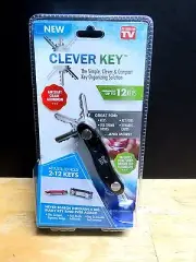 Clever Key: Organizes Up To 12 Keys! Black - As Seen On TV