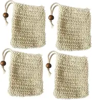 FOMIYES Foaming Net Bag Set of 4 Maker for Face Body Reusable Facial Net Drawstring Travel Home Storage Bag