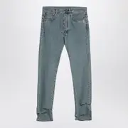 [Moschino] Light Blue Denim Jeans With Rivets 44 IT Light blue