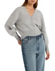 [Marcs] Reputation Sequin Cardigan in Light Grey
