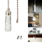1pc Pull String Switch Cord Light Bathroom Chain Length 90cm Connector