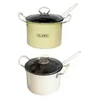 Deep Fryer Pot with Double Handles Deep Fry Pan for Home Restaurant Outdoor