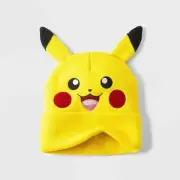 NWT Pokemon Pikachu Beanie Hat Youth Boy Girl Tween Costume Toboggan Yellow