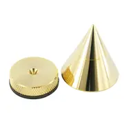 25mm Speaker Equipment Isolation Cone Spike Gold Plated with Height Adjustment