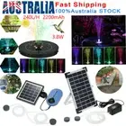 240L/H Solar Fountain Water Pump LED Garden Pond Pool Solar Oxygenator Air Pump