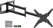 [WHYFONE] Long Reach TV Wall Bracket with 1219mm Articulating Arms, 90 Degree Rotation Swivels Tilts Extends Full Motion TV Wall Mount Bracket Fits 26-60 Inch TVs & Monitors, Load 50kg, VESA 400x400mm