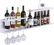 Creative Wine Cabinet Wall-Mounted Wine Display Racks,Restaurant Cup Holder Upside Down Wall Hanging Living Room Wall Shelf Storage