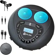 Speaker + Bluetooth CD Player with Speakers + New+ Discman + Rechargeable Bat...