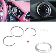 Silver Dashboard Clock Instrument Frame Ring Trim For Porsche 718 Cayman/Boxster (for: Porsche)