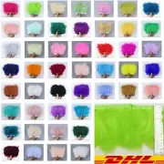 Wholesale* 6"-7"inch wide Turkey Marabou Fluffy Feather Fringe Trim Material#Yb