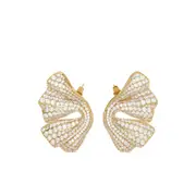 [Ferragamo] Ferragamo Drape Earrings ONE SIZE GOLD