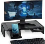 Monitor Stand for Desk, 2-IN-1 Foldable Laptop Stand, Computer Monitor Stand Ris