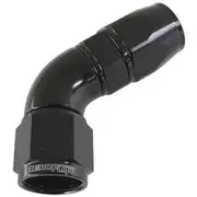 Aeroflow 570 Series One-Piece Full Flow 60° Hose End -10AN, AF578-10DBLK