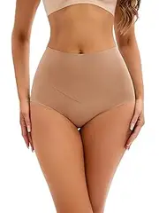 [Allegra K] Womens High Waist Tummy Control Shaping Panties for Flat Tummy