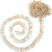 TEMPNAP Curtain Fringe Trim Yards Rayon Fabric Tassels Decorative Lace for DIY Craft Sewing Home Decoration Versatile Trim for Sofas Curtains