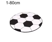 Round Football Basketball Pattern Pad Computer Chair Mat Carpet Rug Home Decor-1 80cm