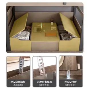 小蘋果兒童家具 ｛免費到府安裝｝「訂金專屬賣場貨到付款」SX01青年現代兩用書桌椅 雙人 雙層床 上下床