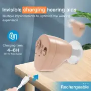 Rechargeable Mini Hearing Aids Elderly Adjustable Invisible Sound Amplifier