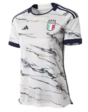Women Sz S - Adidas Italia Away White Soccer Tee FIGC Jersey HT1615 New
