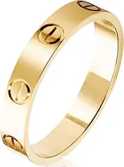 Love Rings With Screw Design Compatible Women Band Promise Rings 18k Titanium Steel Jewelry Birthday Gifts Compatible Womens Mens Valentines Day