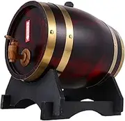 1Pc Beer Barrel Set Vintage Red Wine Storage Bucket for Bar Pub Craftsmanship with Curved Base for Beverage Cooling Serving