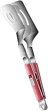 PEPLAYTAL Stainless Steel Griddle Spatula Tong Fish Clamp Flipping Turner Kitchen Supply for Steak Fish and Pancakes for Home and Restaurant Use