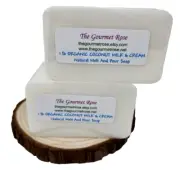 2 lb ORGANIC COCONUT MILK & CREAM Melt And Pour Soap Base Vegan 100% All Natural