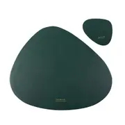 Tableware Pad Placemat Table Mat Pu Leather Heat Insulation Non-Slip Simple Placemats Disc Coaster Placemat For Dining Table