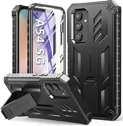 [FNTCASE] for Samsung Galaxy A54-5G Case: Dual Layer Protective Shockproof Cover & Matte Textured Rugged TPU Shell with Kickstand | Military Grade Drop Proof Protection Phone Case for Samsung A54 5G