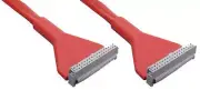 8"inch short SINGLE 1 device FD/Floppy Disk Drive Round/Rounded Cable/Wire {RED