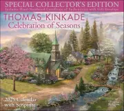 Lang - 2025 Thomas Kinkade Scripture Deluxe Wall Calendar New Free Ship