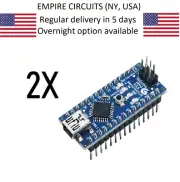 2X Mini USB Nano V3.0 ATmega328P 5V CH340G Board for Arduino