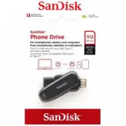 Flash Drive SanDisk Phone Drive Type C Android Smart Phone Tablets 512GB Black