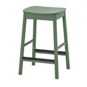RÖNNINGE bar stool, green, 63 cm