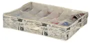 Under The Bed Shoe Organization Holder (Natural) Shoe Storage For 12 Pairs | ...