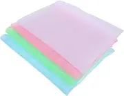 VALICLUD 4Pcs Exfoliating Body Towels Portable Back Scrubber Washcloths Cloths for Deep Cleanse Stylish Bathroom Accessories