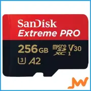 SanDisk Extreme Pro SQXCD 256GB V30 U3 MicroSDXC Memory Card