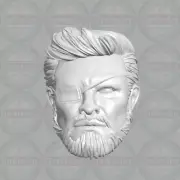 Deathstroke Unmasked custom head for McFarlane DC Multiverse & more figures