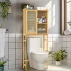 High Tall Bathroom Shelf Rack Over Toilet Washing Machine Laundry Towel Storage