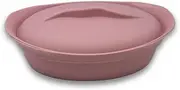Kevnhaun KDS4679 Mini Silicone Steamer, Oval, Pink, Microwave Cooking, Steamer, Oven-safe, Dishwasher Safe, Freezer, Refrigerator, Cake Making, Recipe Book, Full Water Capacity 24.0 fl oz (680 ml),