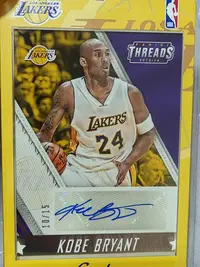 在飛比找Yahoo!奇摩拍賣優惠-Kobe Bryant 2015-16 Panini Thr