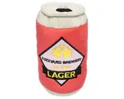 Can of Beer Large Soft Plush Dog Toy - 15cm (FuzzYard)
