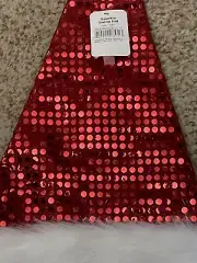 Sparkle Red Santa Hat with White Trim Costume Sparkle Hat NEW