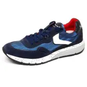 F3016 sneaker uomo blu VOILE BLANCHE ENDAVOUR MESH perforated tissue shoe man