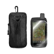 Military Tactical Pouch Case + Screen Protector Shield Film for Hiking GPS Montana 700 700i 750 750i
