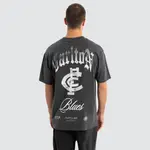 [Nena and Pasadena AFL] Carlton Blues AFL Vintage Goth Tee Pigment Asphalt