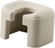 Perfk Shower Chair Commode Chair for Toilet Seniors Non Slip Restroom Easy to Use Bathroom Lightweight Multipurpose Shower Stool, White