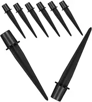 Abaodam 8pcs Metal Replacement Stakes for Solar Lights Garden Light Spikes Ground Supports for Pathway Landscape and Outdoor Decor